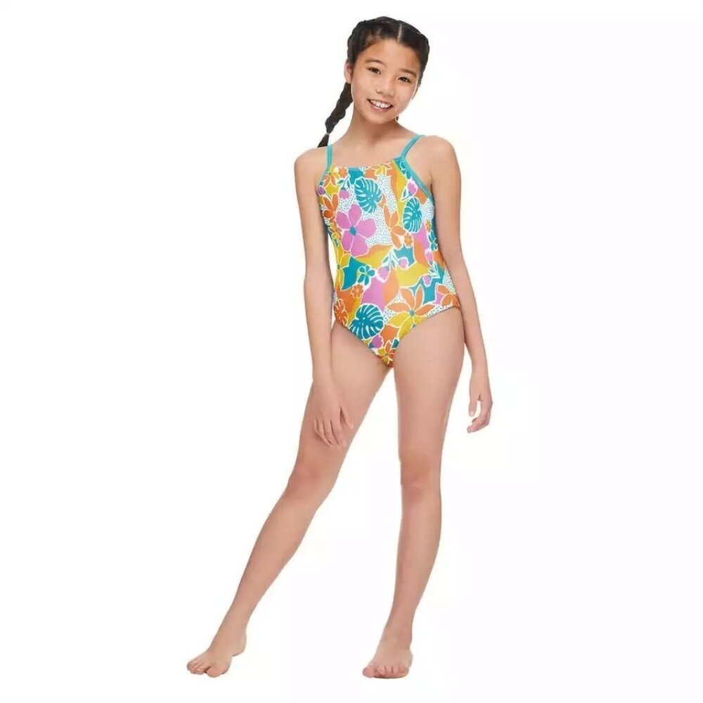 Speedo Youth 1-piece Swimsuit UPF 50+ Chlorine Resistant Size: XS(5/6)